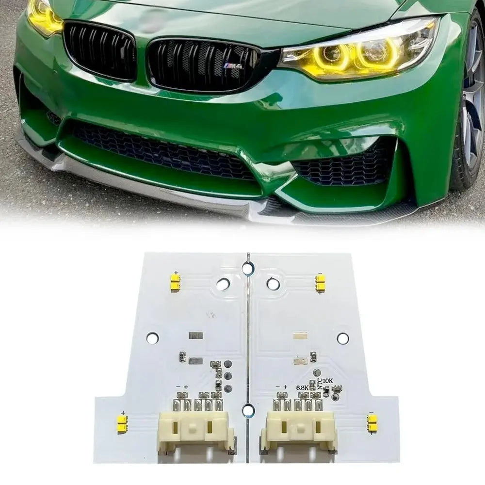 BMW M3/M4/4 Series CSL Yellow DRL LED Headlights F80/F82/F83/F32/F33/F36 2017-20 LED NON-ADAPTIVE