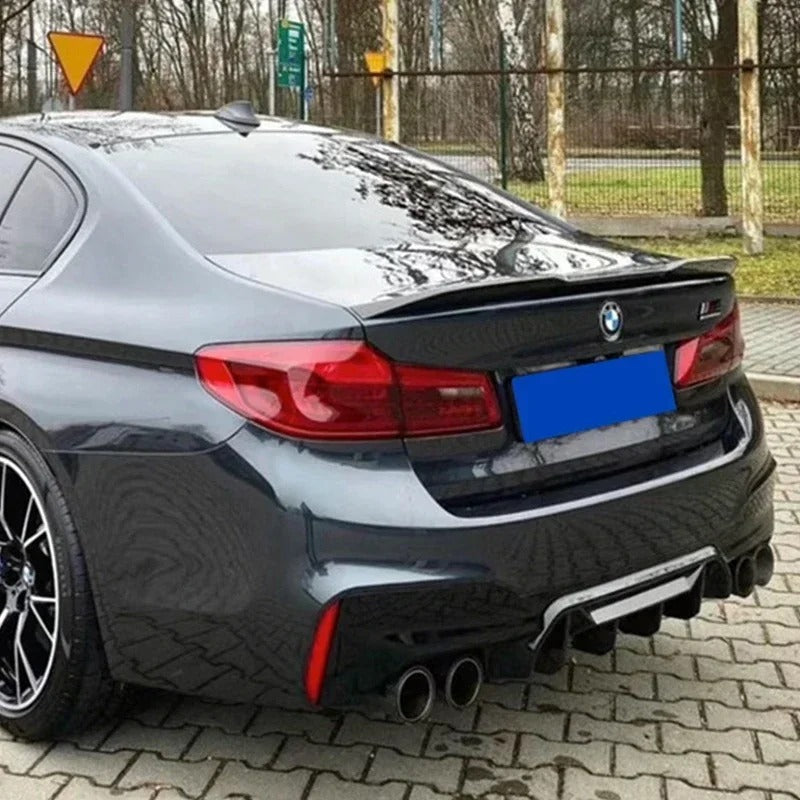 M Performance Pro Style Rear Trunk Roof Spoiler Lip Wing For BMW G30 G38 F90 M5 M5+ 2017-2023