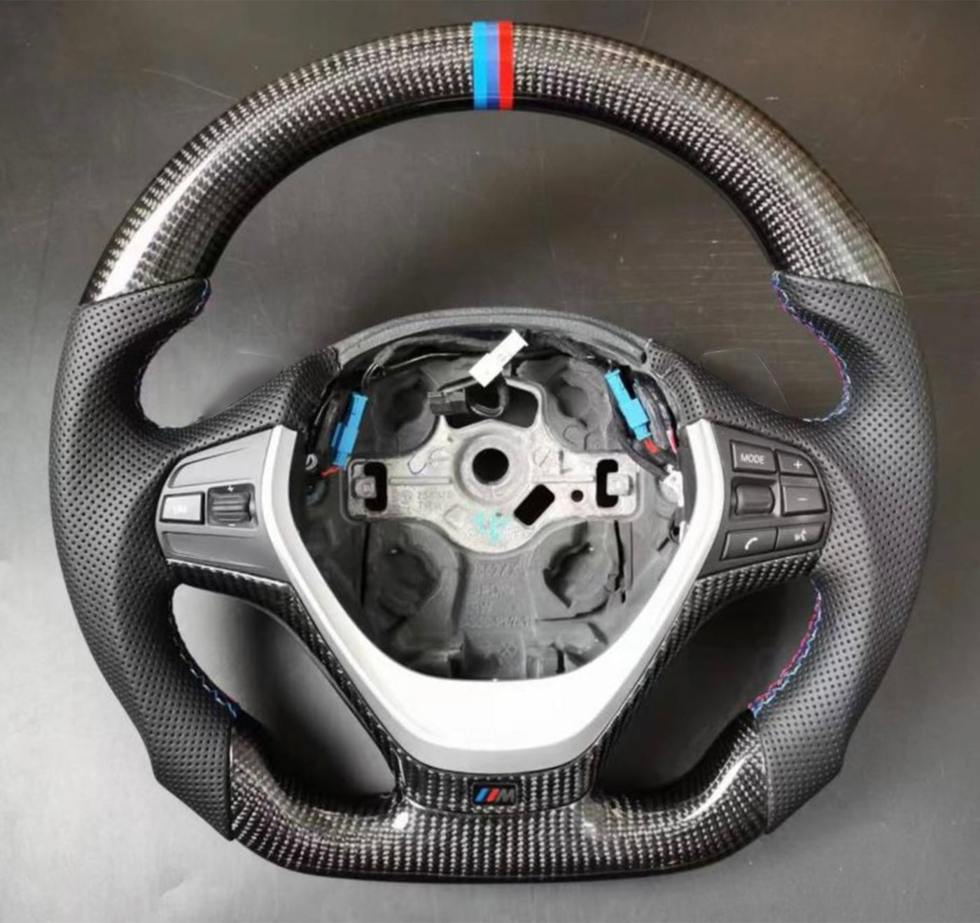 BMW F Series Gloss Carbon Fibre Flat Bottom Steering Wheel🔥
