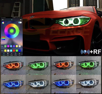BMW M3/M4/4 Series RGB COLOUR DRL LED Headlights F80/F82/F83/F32/F33/F36 2014-16