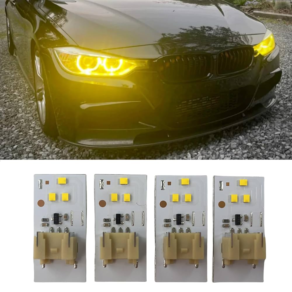 BMW M3/M4/4 Series CSL Yellow DRL LED Headlights F80/F82/F83/F32/F33/F36 2014-16