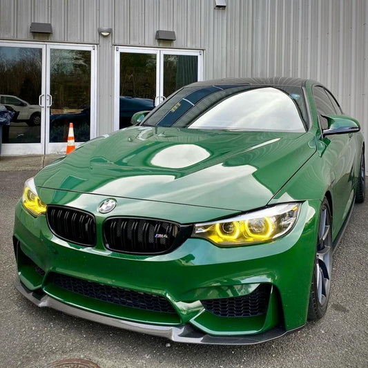 BMW M3/M4/4 Series CSL Yellow DRL LED Headlights F80/F82/F83/F32/F33/F36 2017-20 LED NON-ADAPTIVE